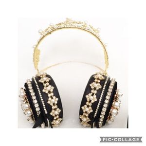 Jeweled crown headphones